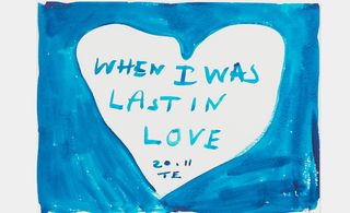 blue love wording artwork
