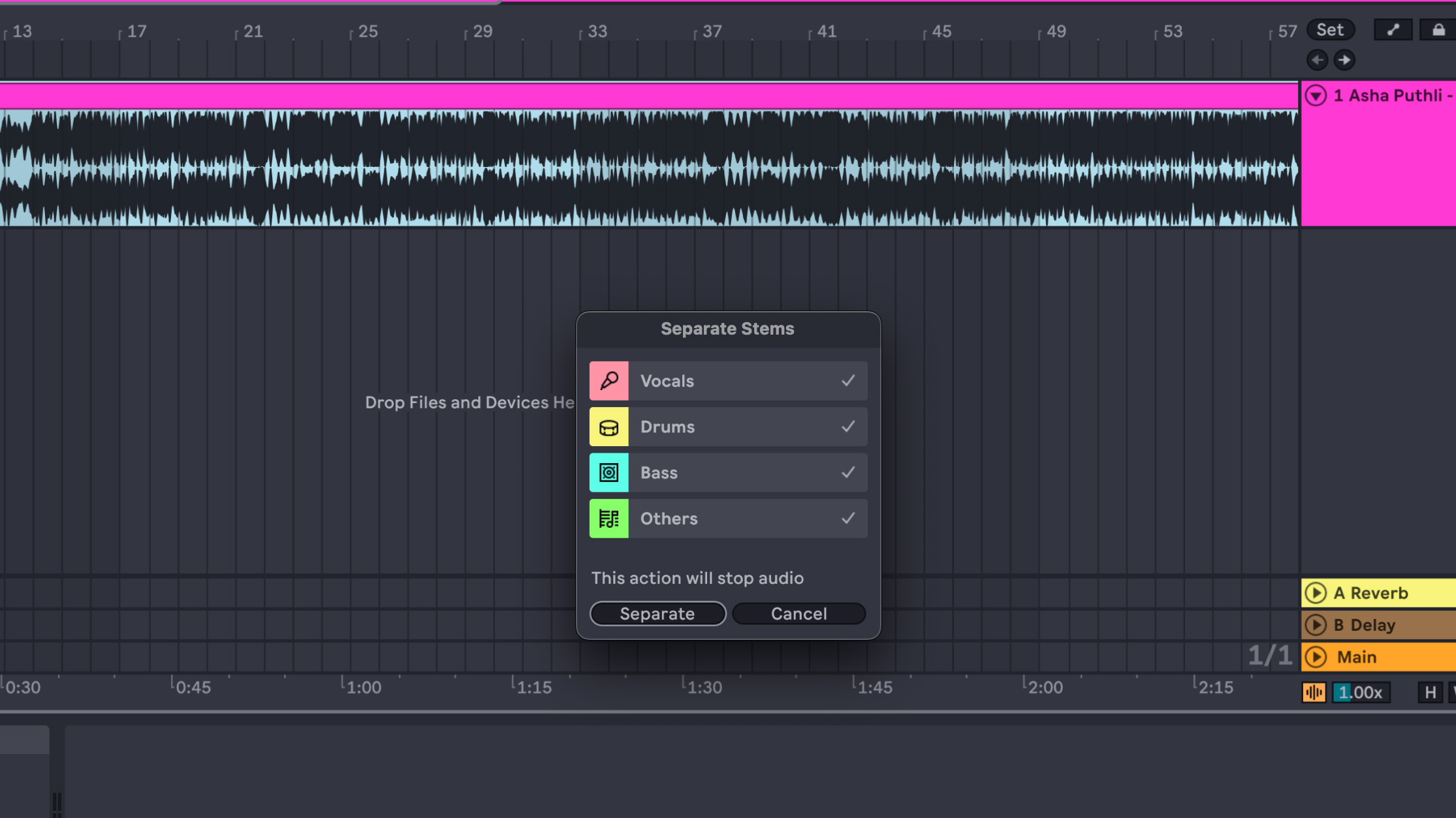 Ableton Stem Separation