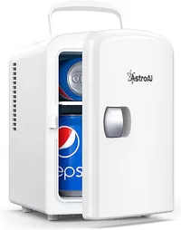 2. AstroAI Mini Fridge, 4 Liter/6 Can AC/DC Portable Thermoelectric Cooler and Warmer | Was $56.99 Now $39.99 (save $17) at Amazon