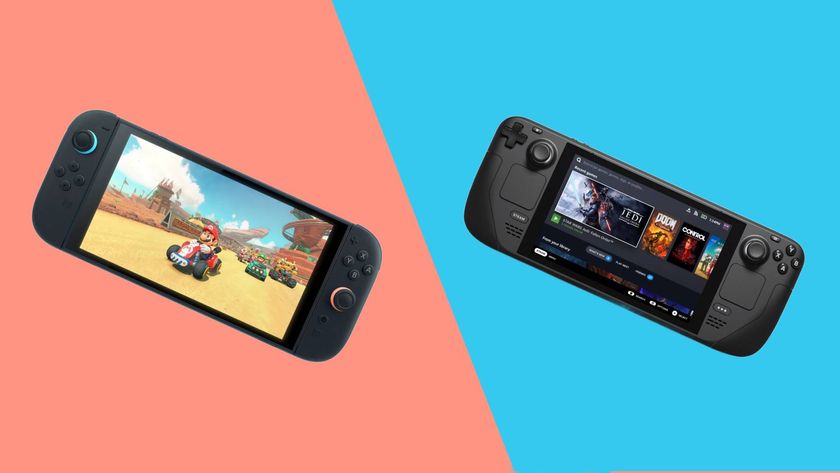 De Nintendo Switch 2 en de Steam Deck naast elkaar