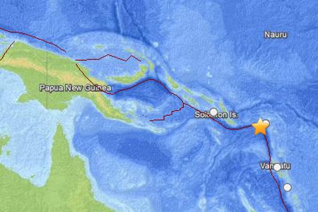 earthquake map