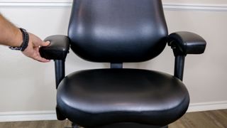 The seat and padded armrests on the BodyBilt Classic 2500 Series office chair