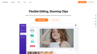 FlexClip online video maker in use