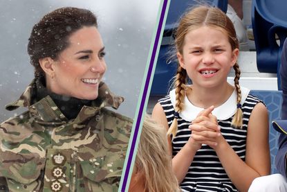 Kate Middleton wears Charlotte's favourite hairstyle as she rocks camo in the snow for special visit