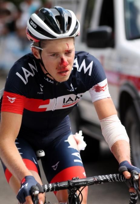 Patrick Schelling (IAM) suffered a terrible crash