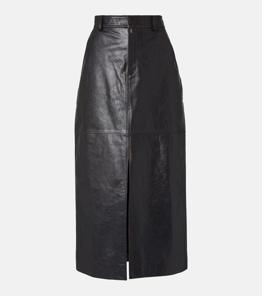 Leather Pencil Skirt