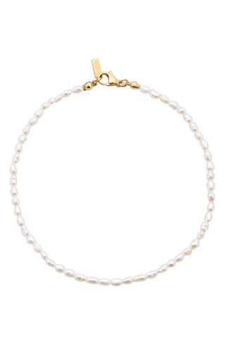 Michel Freshwater Pearl Anklet