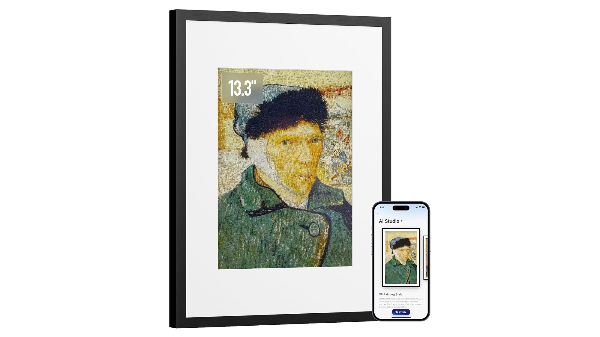 The SwitchBot AI Art frame.