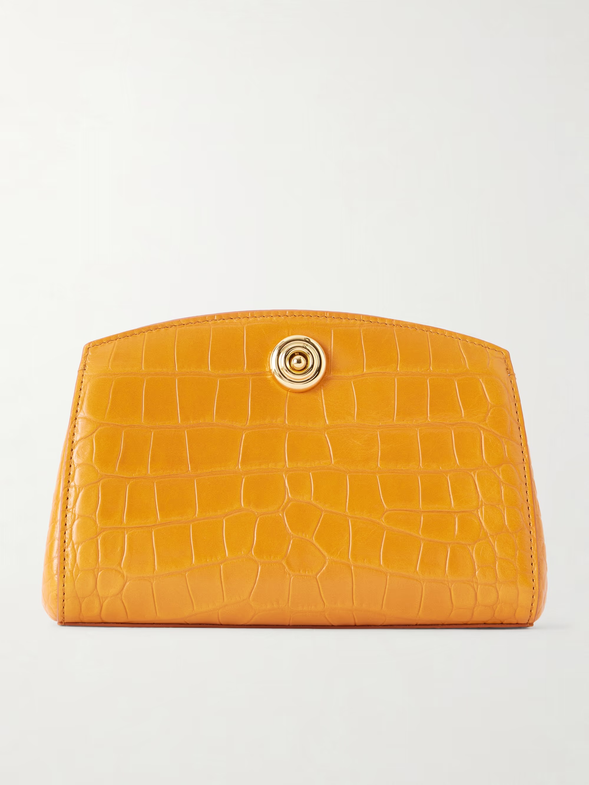 Liffner, Pushlock Croc-Effect Leather Clutch
