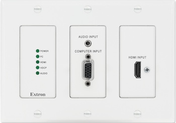 Extron Reveals Two Input Fiber Optic Transmitter Wallplate