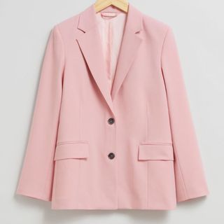 &Other Stories powder pink blazer