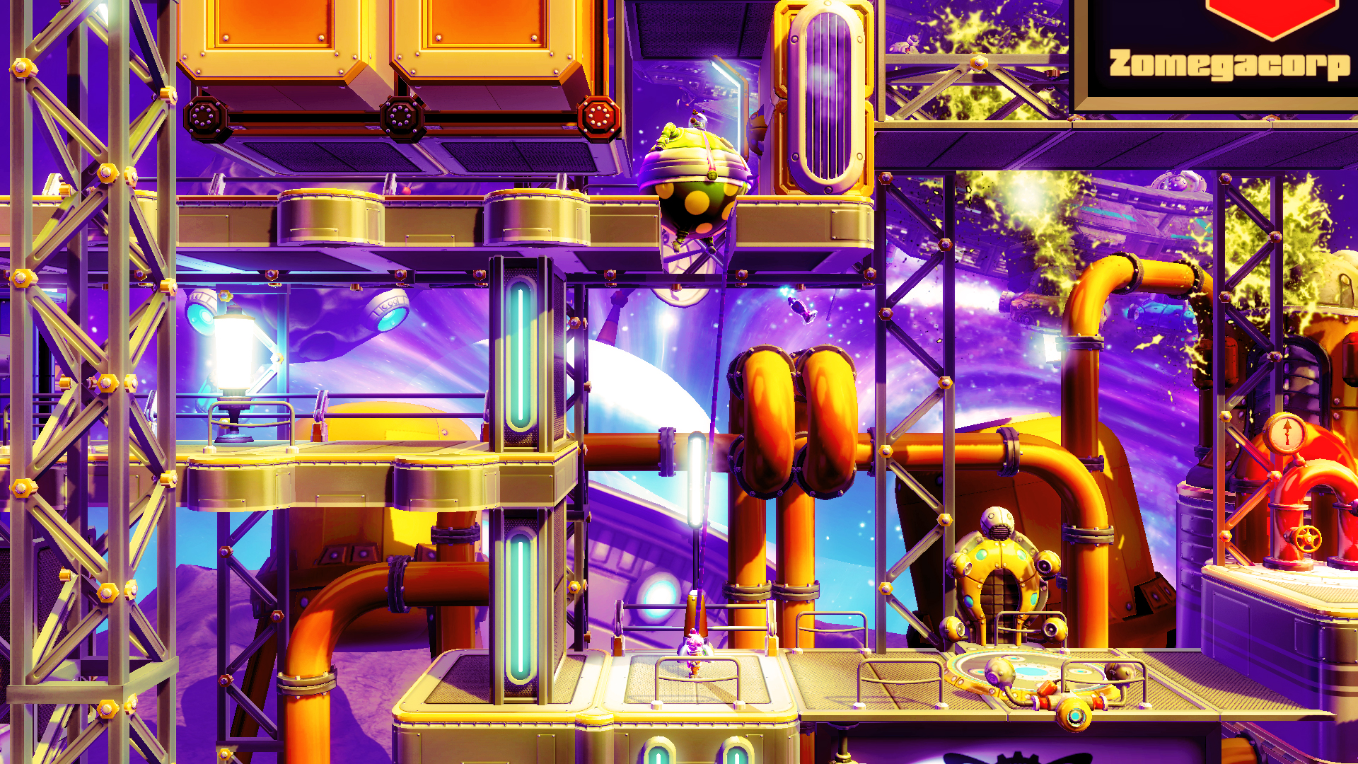 Each level has a theme, and very active (and humorous) background animations.