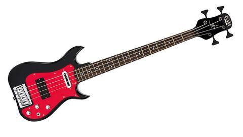 The Wyman Bass's unique shape is the result of the ex-Stones bassist's heavy augmenting of a Dallas Tuxedo model