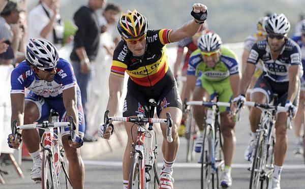 Tom Boonen (Quick Step) wins stage five.