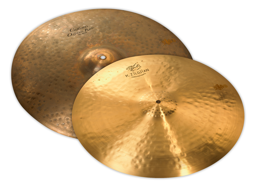 21" Organic and 20" Renaissance ride cymbals
