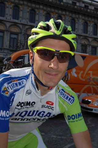 Ivan Basso (Liquigas-Cannondale) at the start