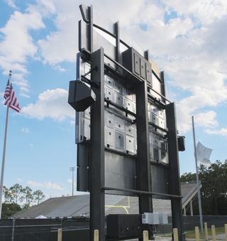Electro-Voice and Dynacord sound system powers a Brunswick, GA football stadium.