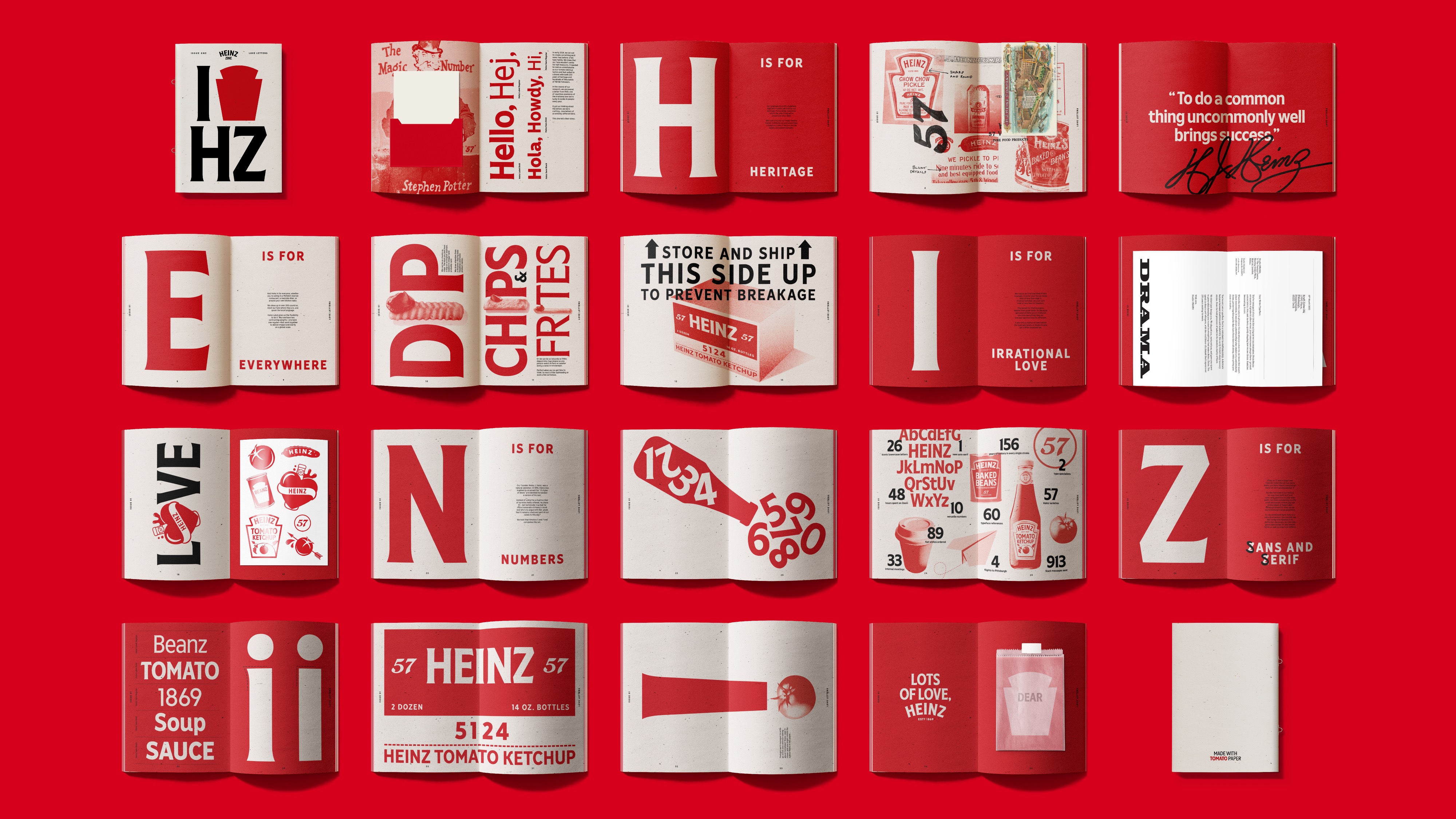 Heinz typography in use