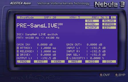 An emulation of a SansAmp guitar preamp.