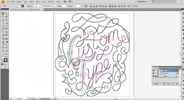 Use the Calligraphic Brush tool: step 3