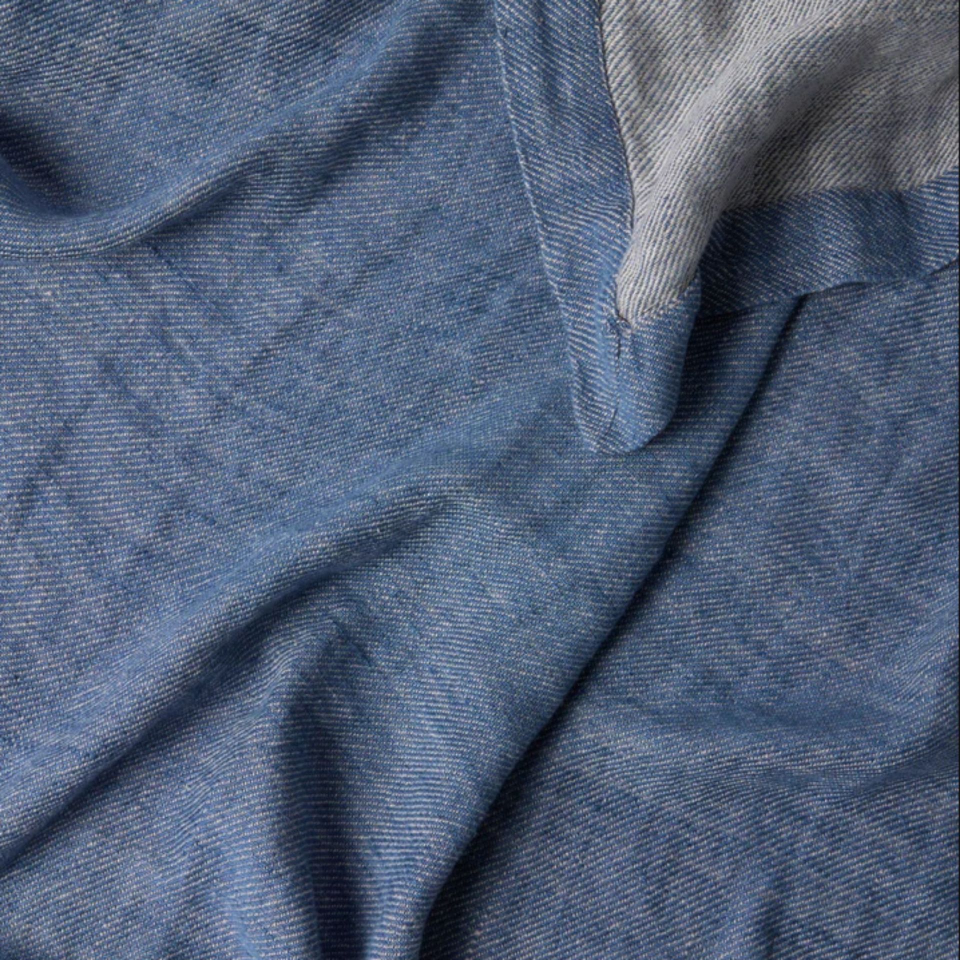 blue throw