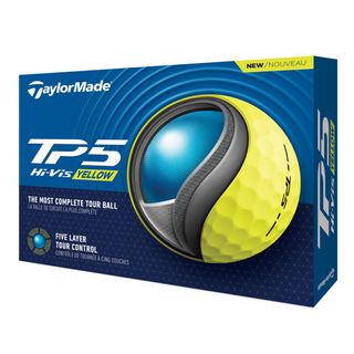 TaylorMade 2024 TP5 Golf Ball Yellow