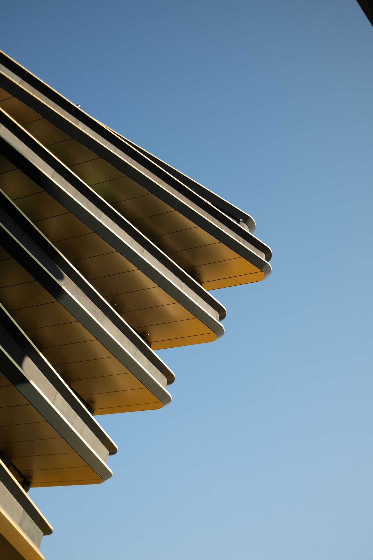 Architecturally interesting building in Prague