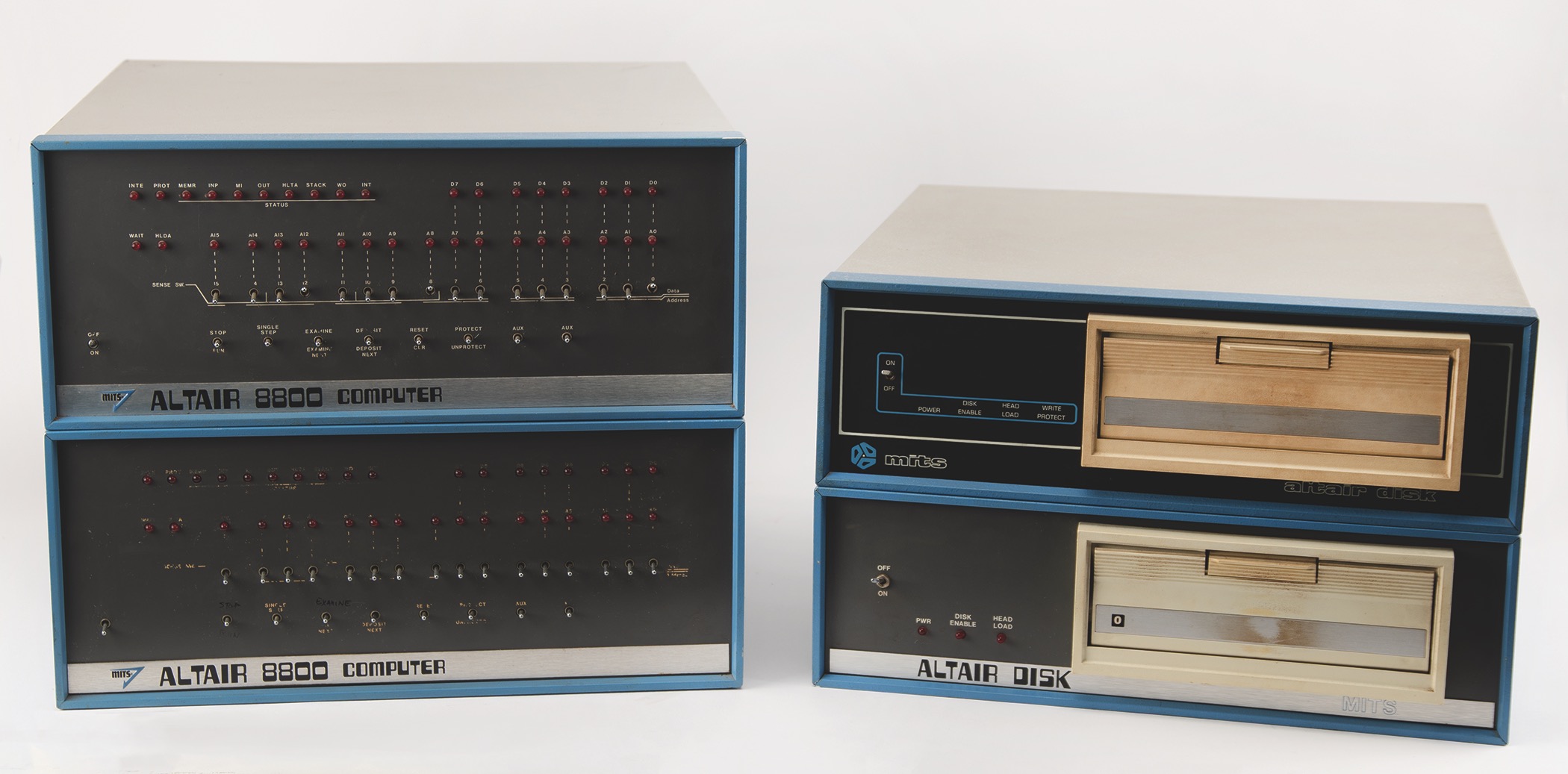 Two Altair 8800 Computers from the early 70s