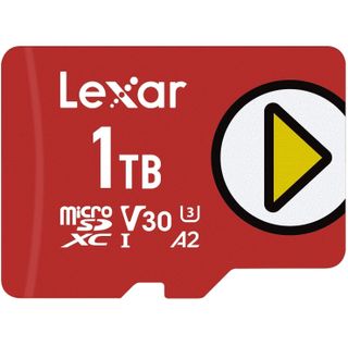 A Lexar Play microSD card against a white background