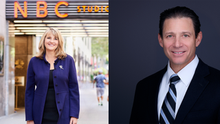 Valari Dobson Staab, chairman of NBCUniversal Local, and Todd Hartman, executive vice president of Kalil & Co.