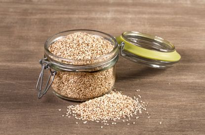 Jar Of Dried Sesame Seeds