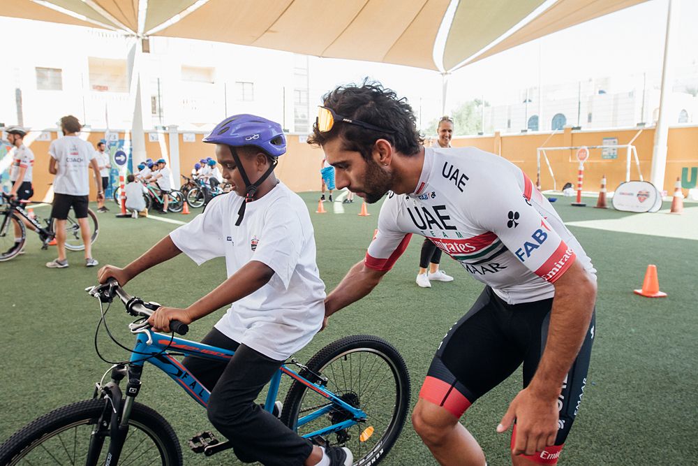 Fernando Gaviria at the UAE Team Emirates training camp