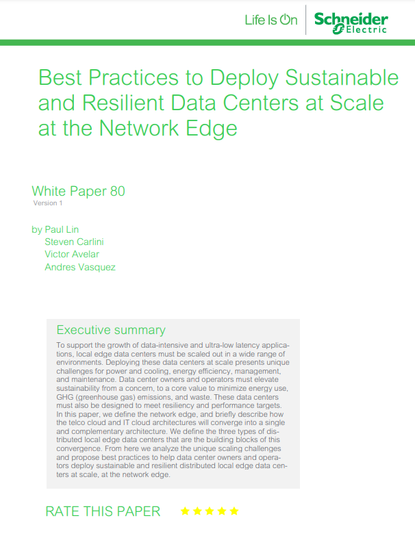 Best Practices To Deploy Sustainable And Resilient Data Centers At