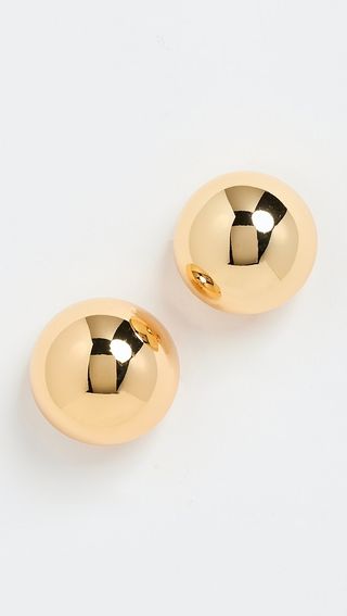 Lele Sadoughi Dome Button Earrings