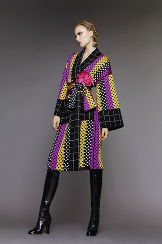 Belted wrap coat, designed by Duro Olowu, A/W 2015, England