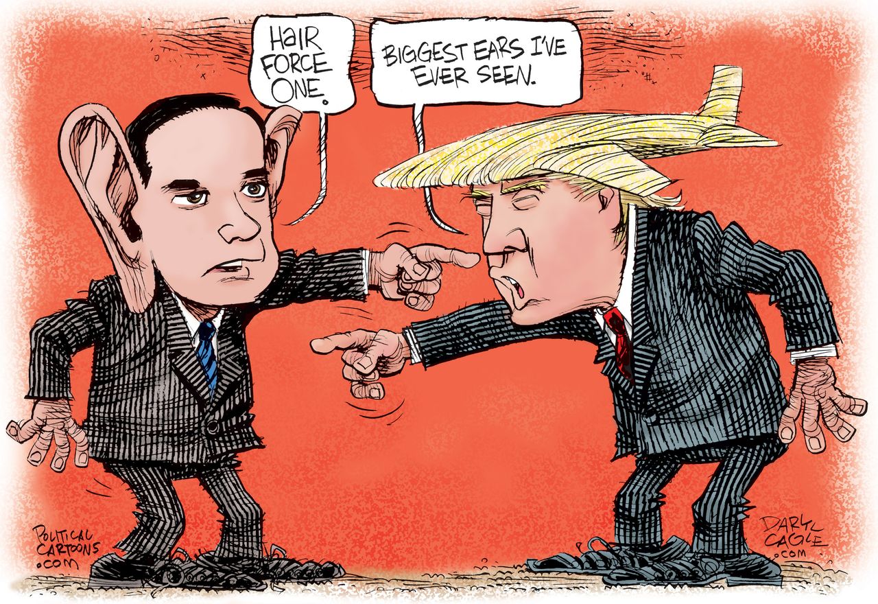 Political Cartoon U.S. Trump Rubio