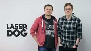 Laser Dog Games co-founders Rob Allison, right, and Simon Renshaw