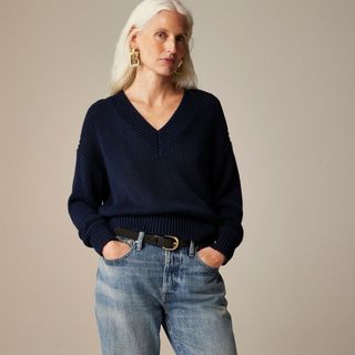 Relaxed V-Neck Sweater