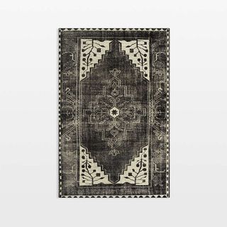 A monochrome Persian rug