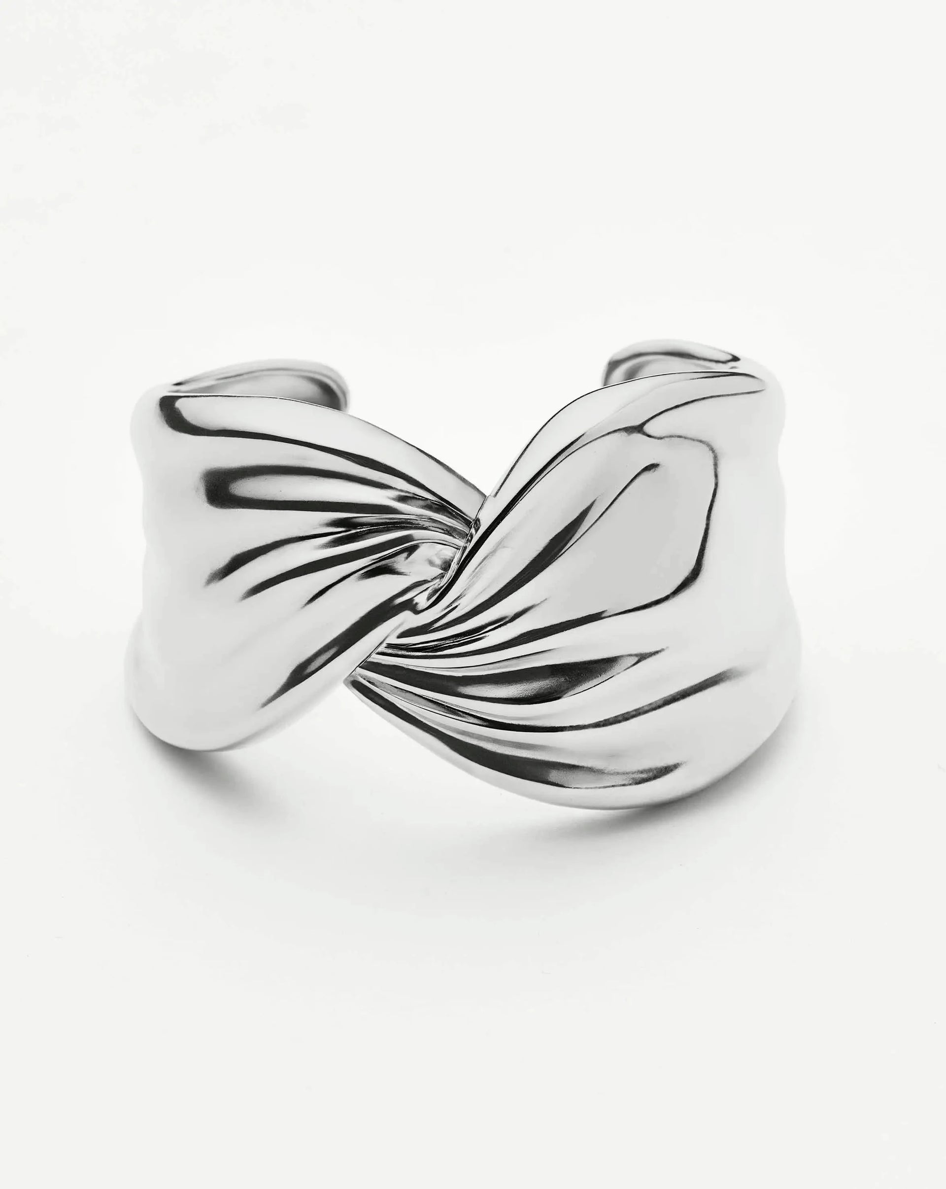 Markgong Draped Statement Cuff | Silver Plated - Silver Plated / S