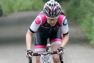 Helen McKay, women's winner, Waller Pain hill climb 2015