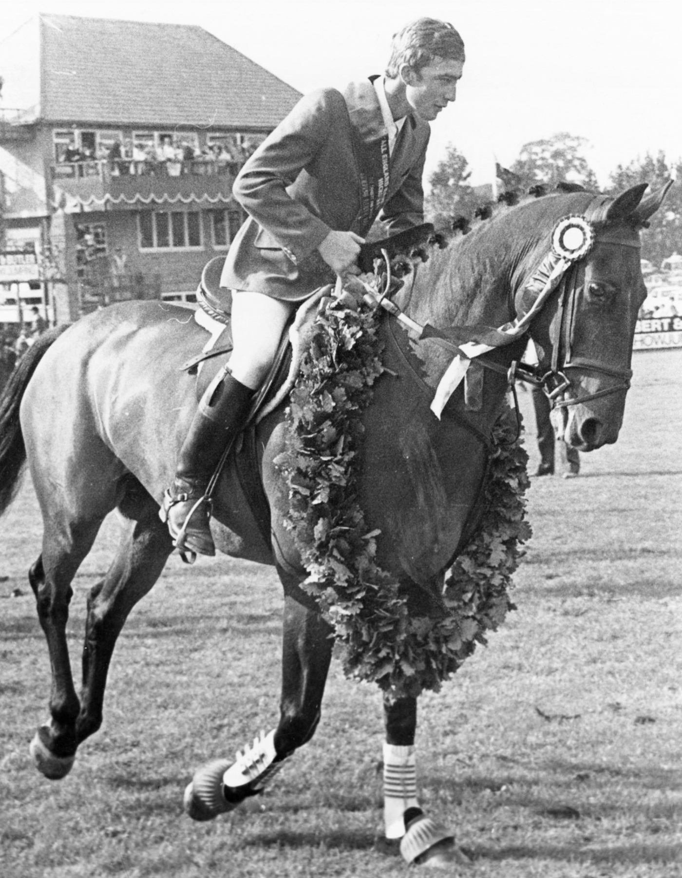 Michael Whitaker and Owen Gregory winning the Hickstead Derby