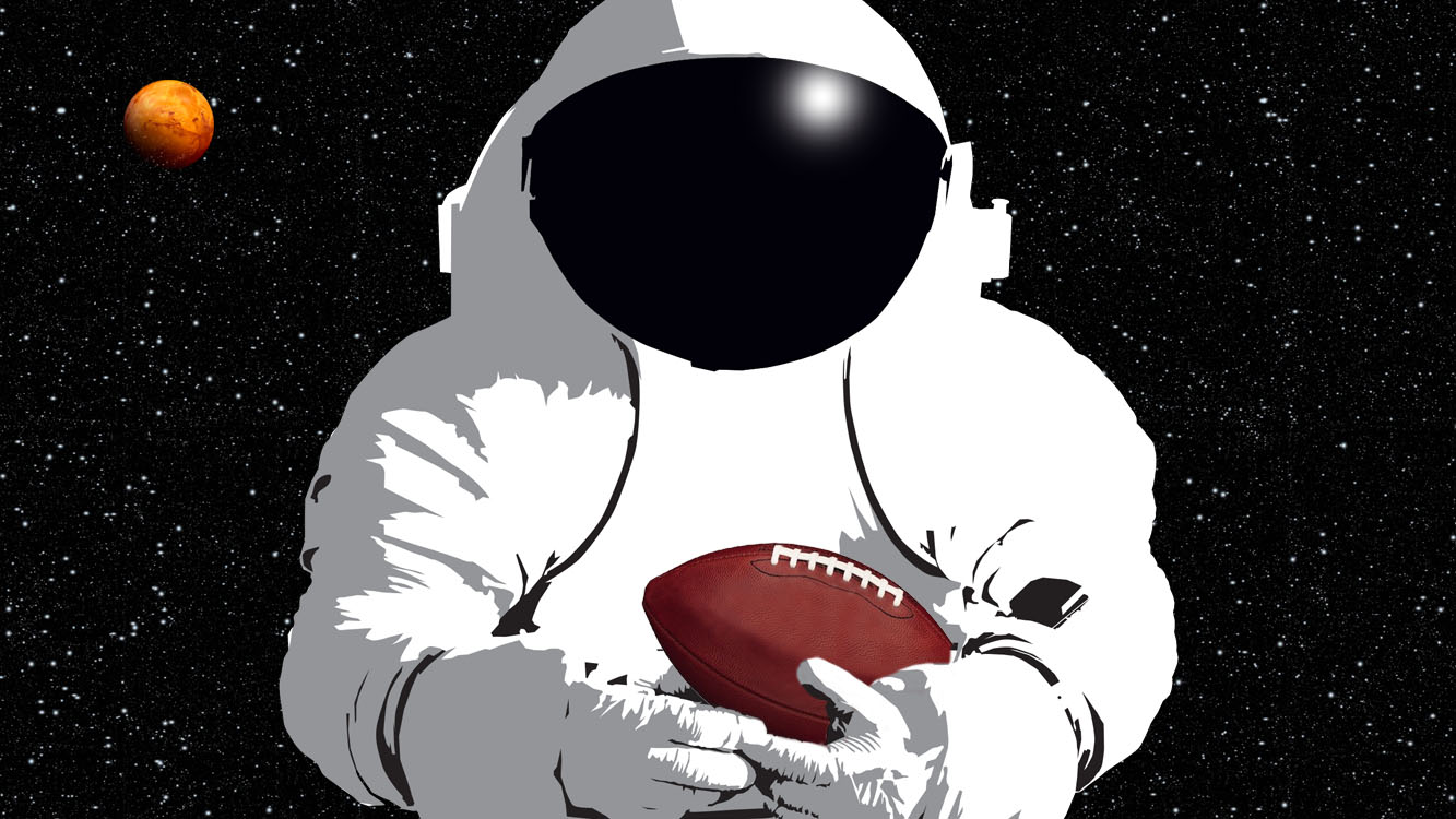 space and football