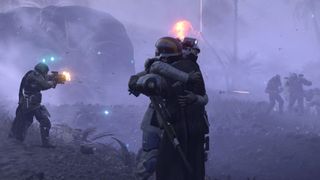 Helldivers 2 - Hugging SEAF trooper