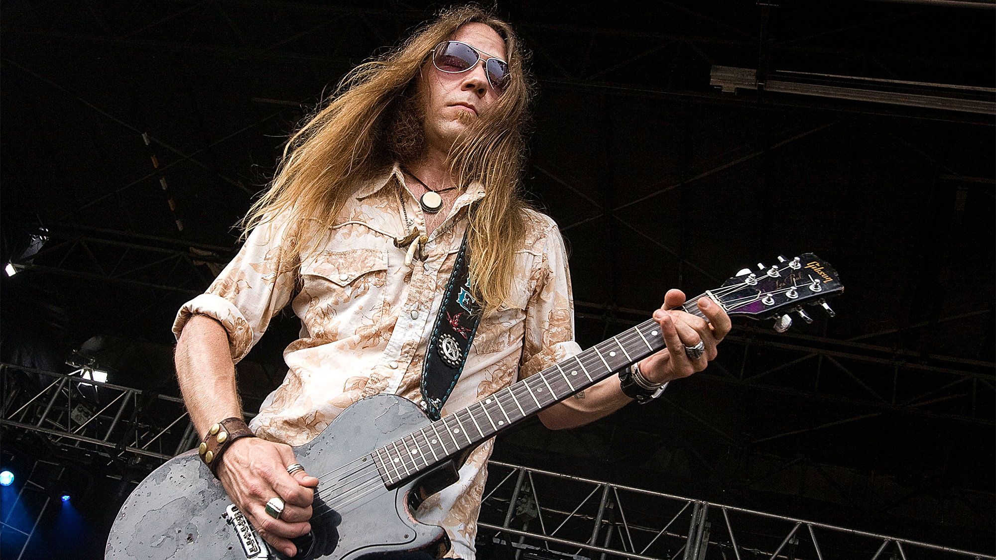 Charlie Starr of Blackberry Smoke performs during the 2009 BamaJam Music and Arts Festival on June 5, 2009 in Enterprise, Alabama.