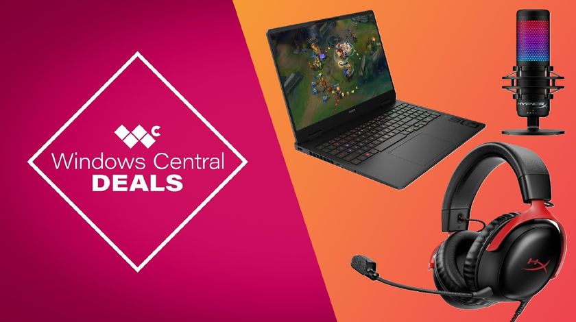 Windows Central&#039;s promotional deal header for HP Gaming-related discounts