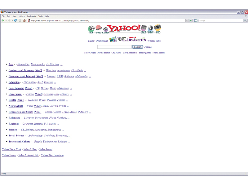Yahoo 1996
