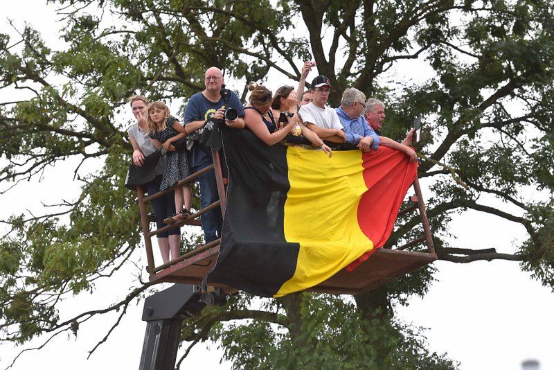 Belgian fans get a prime position for the stage