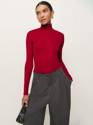 Faith Regenerative Merino Fitted Turtleneck