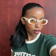 Aysha Sow with sunglasses best eye creams